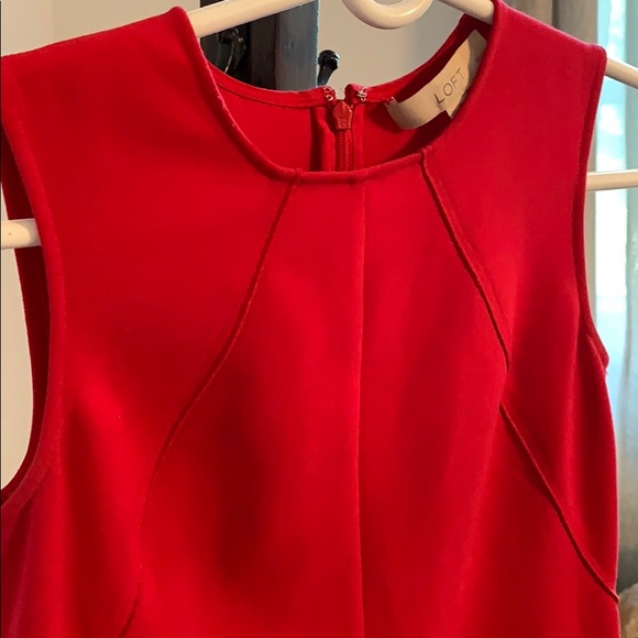🌿☘️Loft red dress size 0P☘️🌿 - Picture 2 of 7